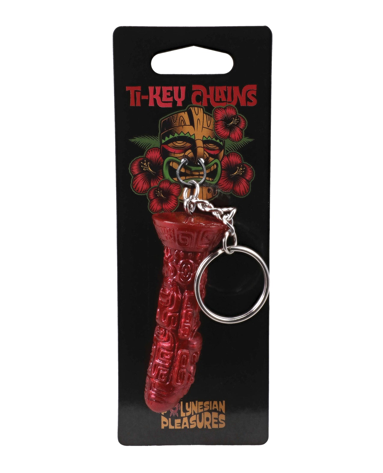Polynesian Tiki Silicone Keychain Lele Lele Air Idol Accessory