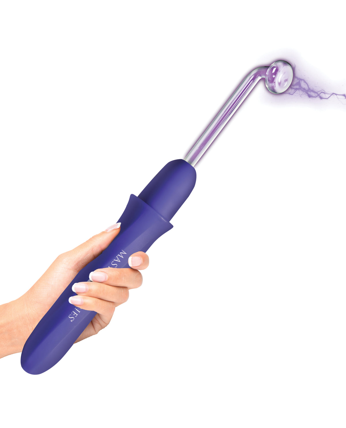 Elektra Rechargeable Purple E Stim Wand Featuring 5 Adjustable Intensity Levels