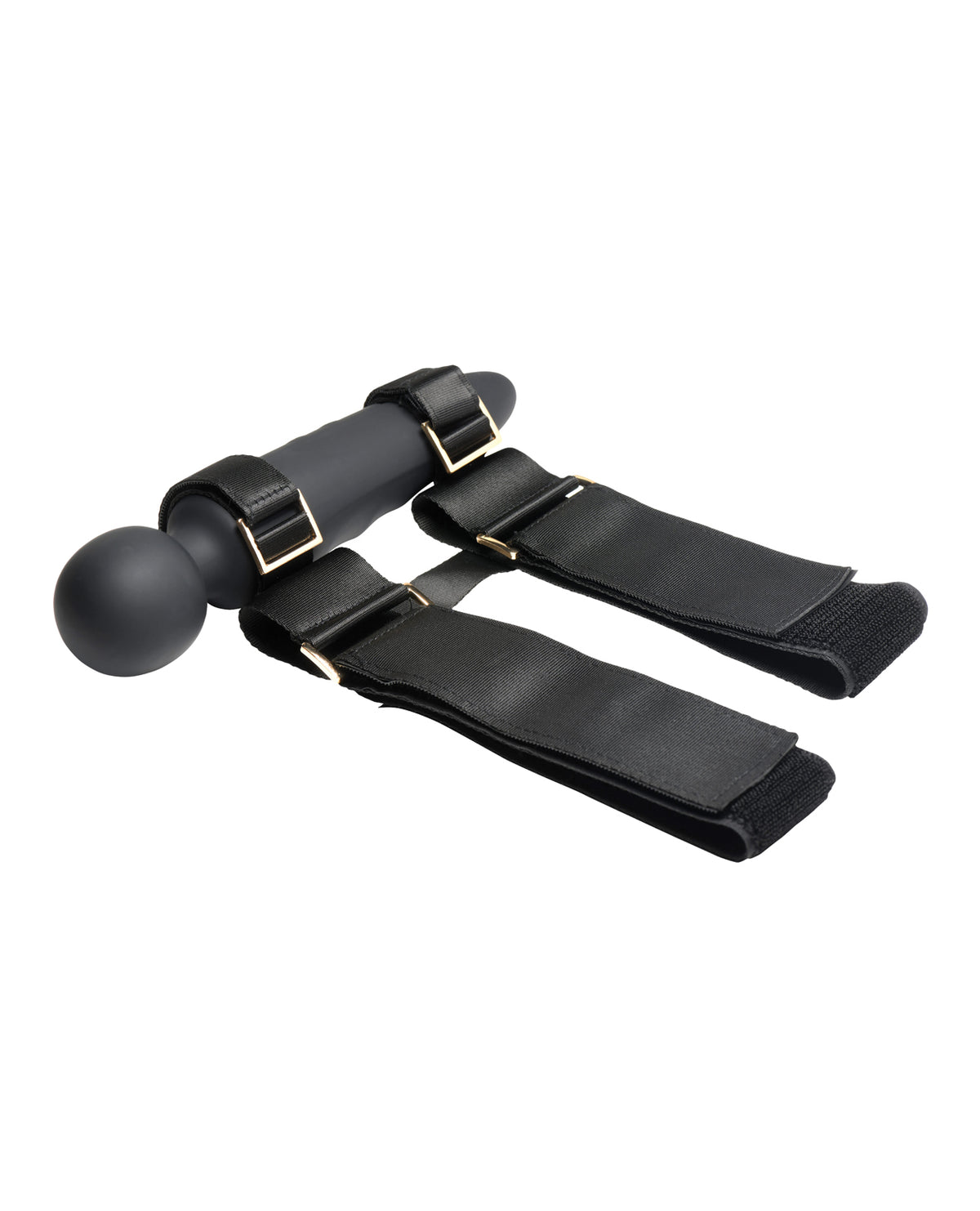 Correa para el muslo con varita vibradora Master Series para parejas, 3 velocidades