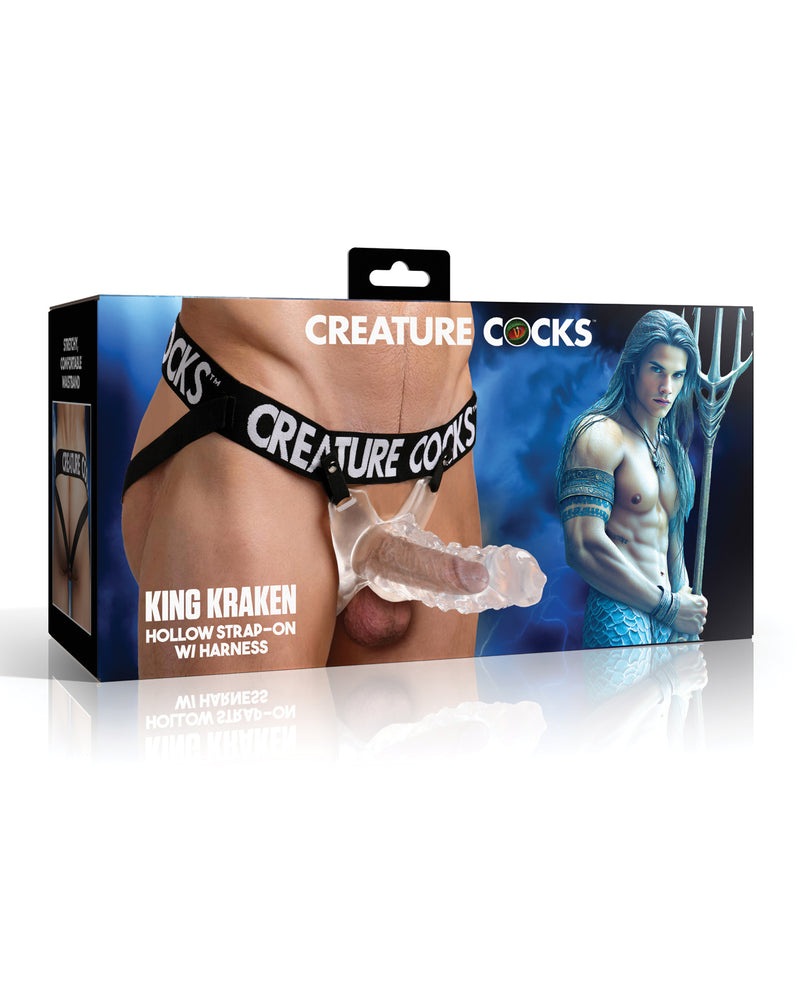 Cargue la imagen en el visor de la galería, Arnés de consolador hueco King Kraken de Creature Cocks
