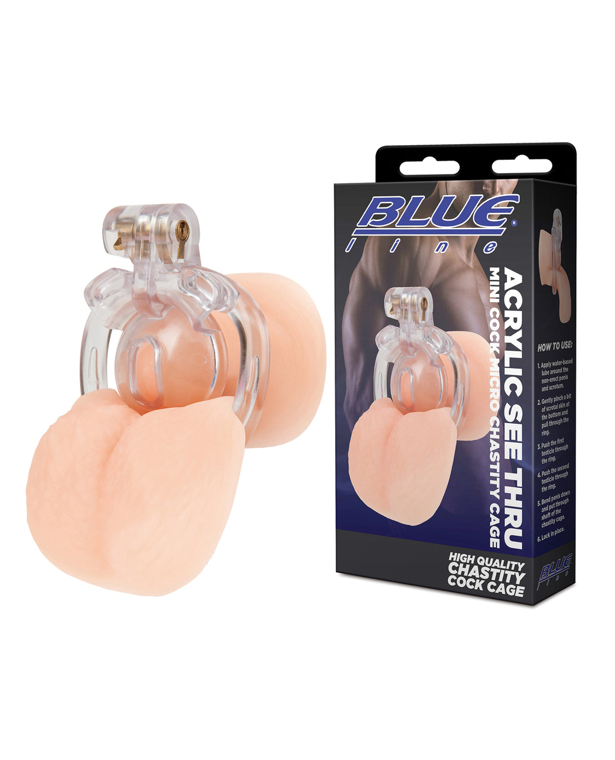 Transparent Acrylic Mini Chastity Cage For Secure Micro Cock Restraint