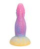Charger l'image dans la visionneuse de la galerie, Godemichet en silicone Vac U Lock compatible avec écailles texturées, motif dragon multicolore
