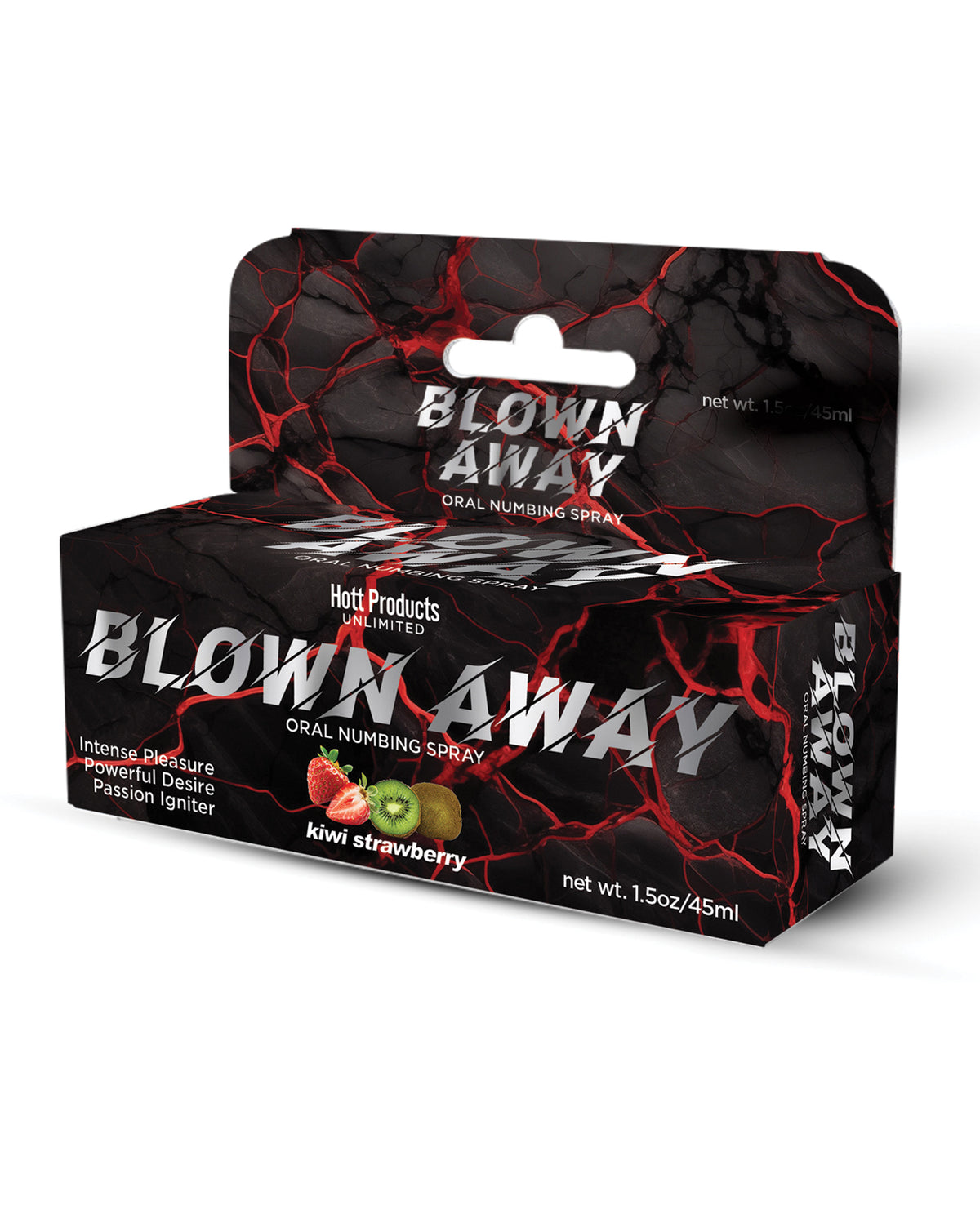 Blown Away, spray oral anesteziant kiwi și căpșuni