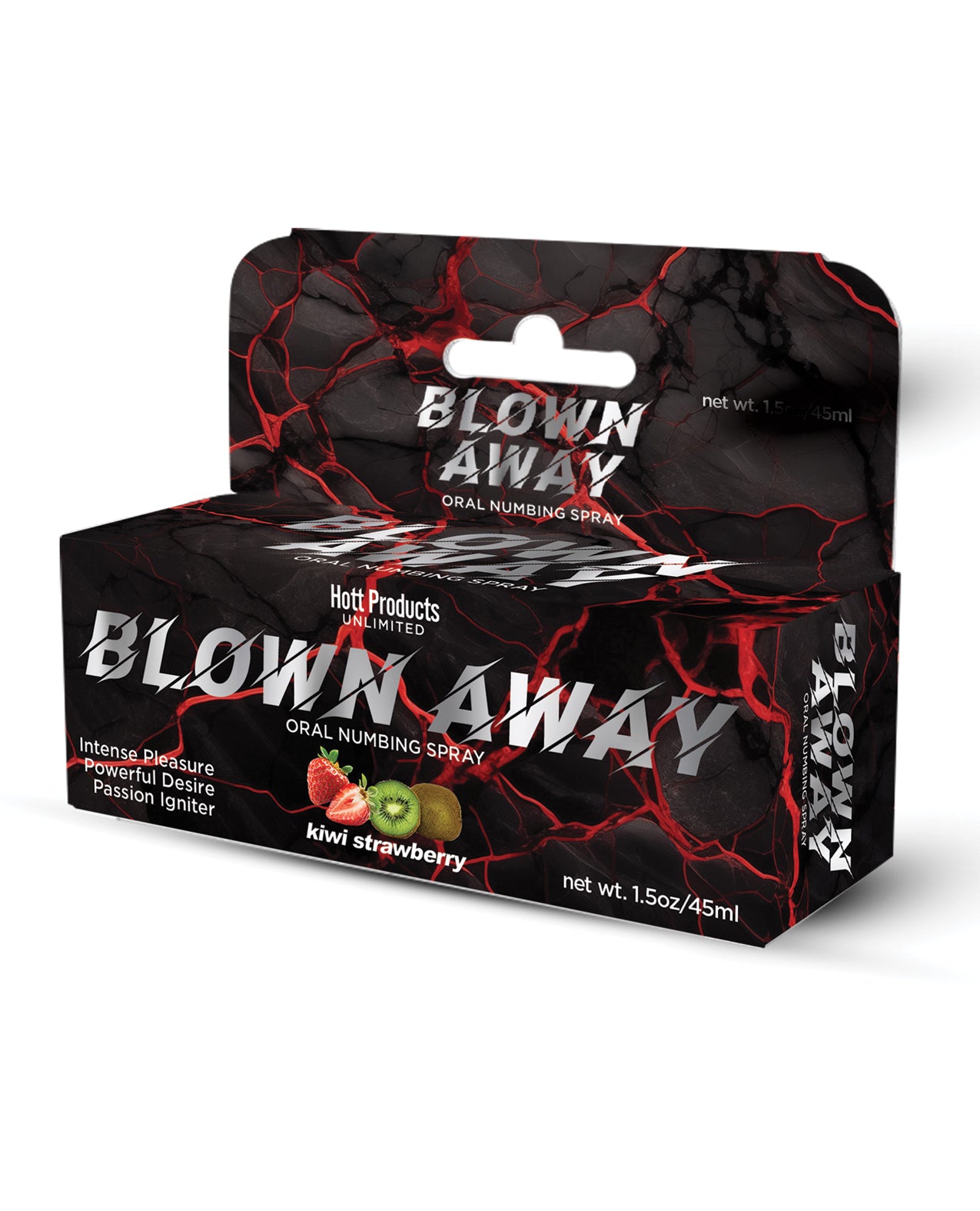 Blown Away desensibiliserende oral bedøvelsesspray, kiwi og jordbær