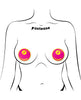 Cargue la imagen en el visor de la galería, Adhesivos para pezones Pastease de bola 8, rosa neón y amarillo, novedad para adultos, festival
