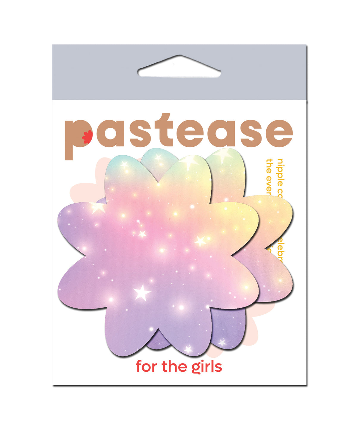 Cubiertas adhesivas para pezones Dreamy Pastel con estrellas celestiales multicolor, talla única