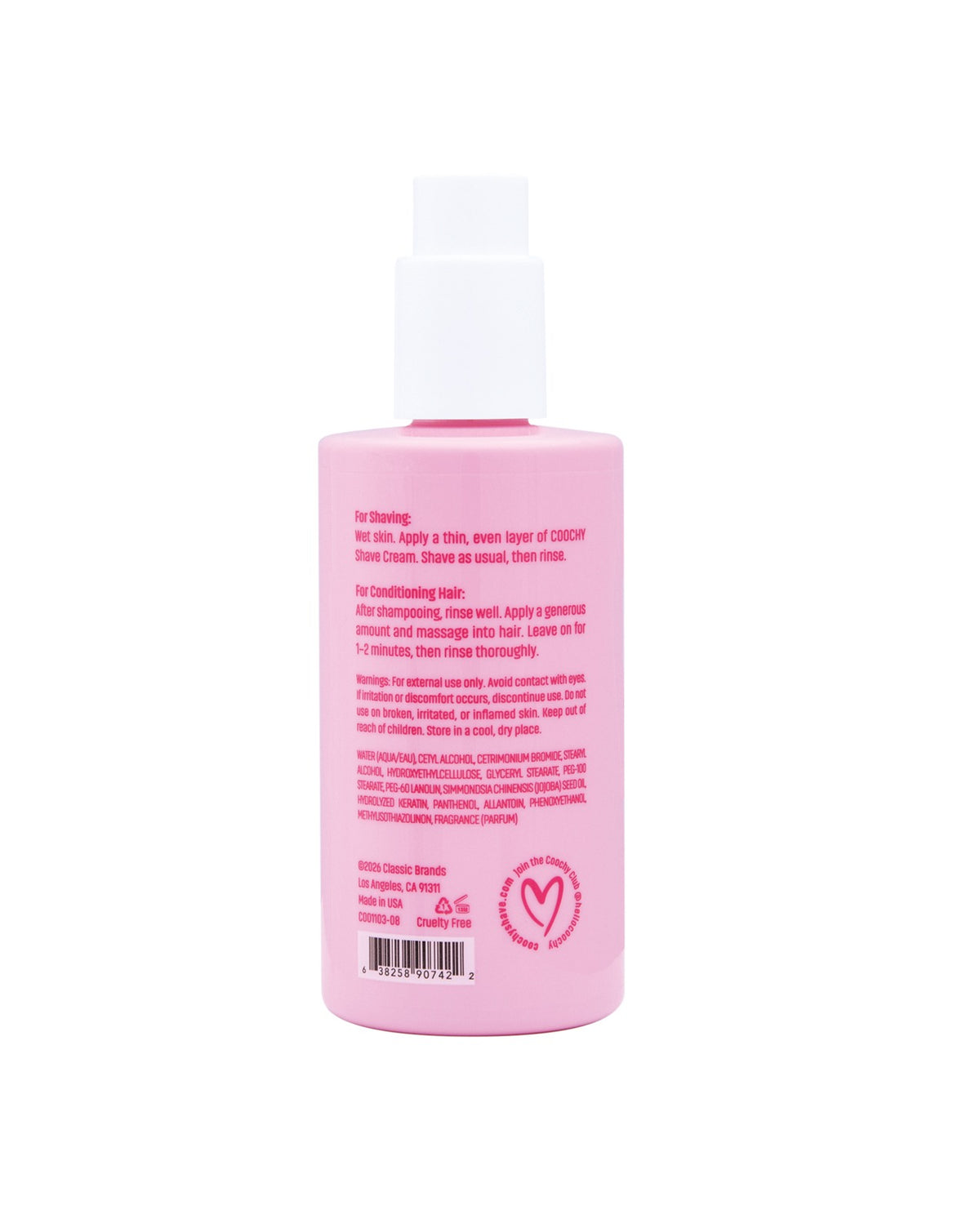 Krem do golenia Coochy Frosted Cake 8 Oz z naturalnym olejem jojoba