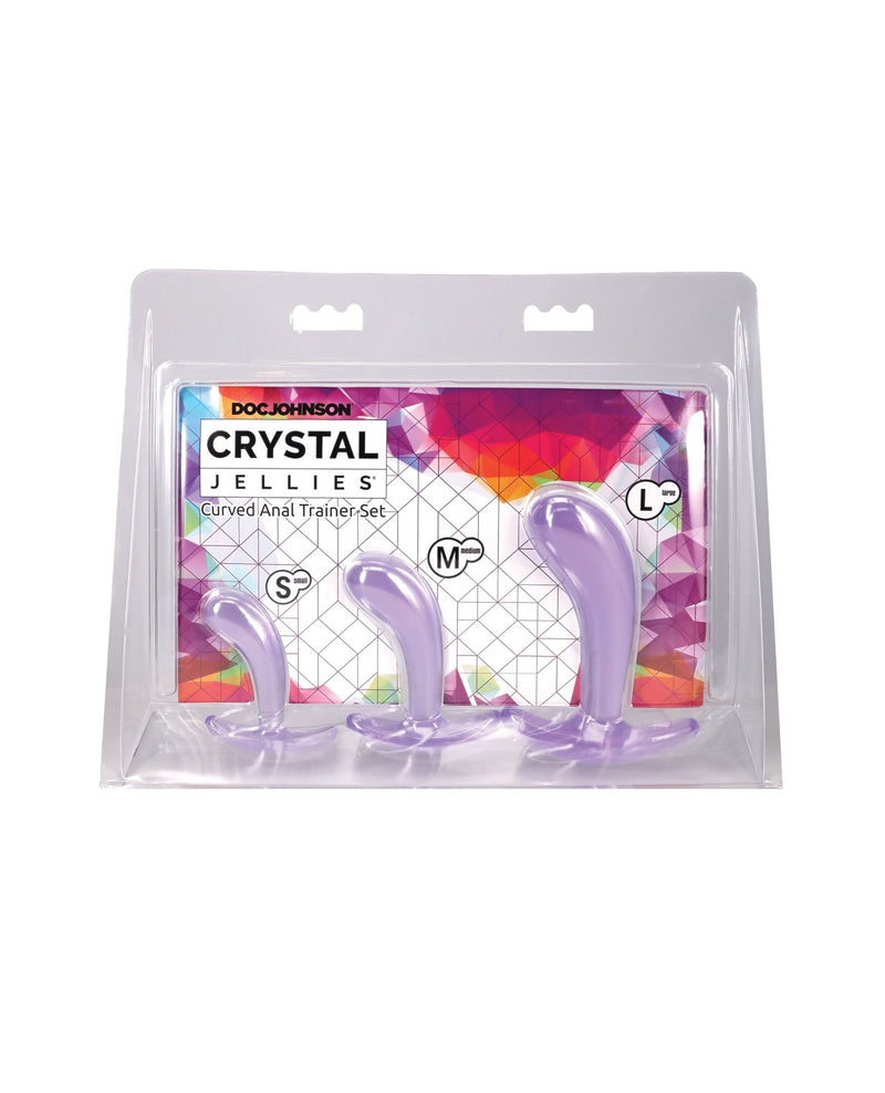 Indlæs billede i gallerifremviser, Crystal Jellies buet analtræningssæt med plugs til begyndere
