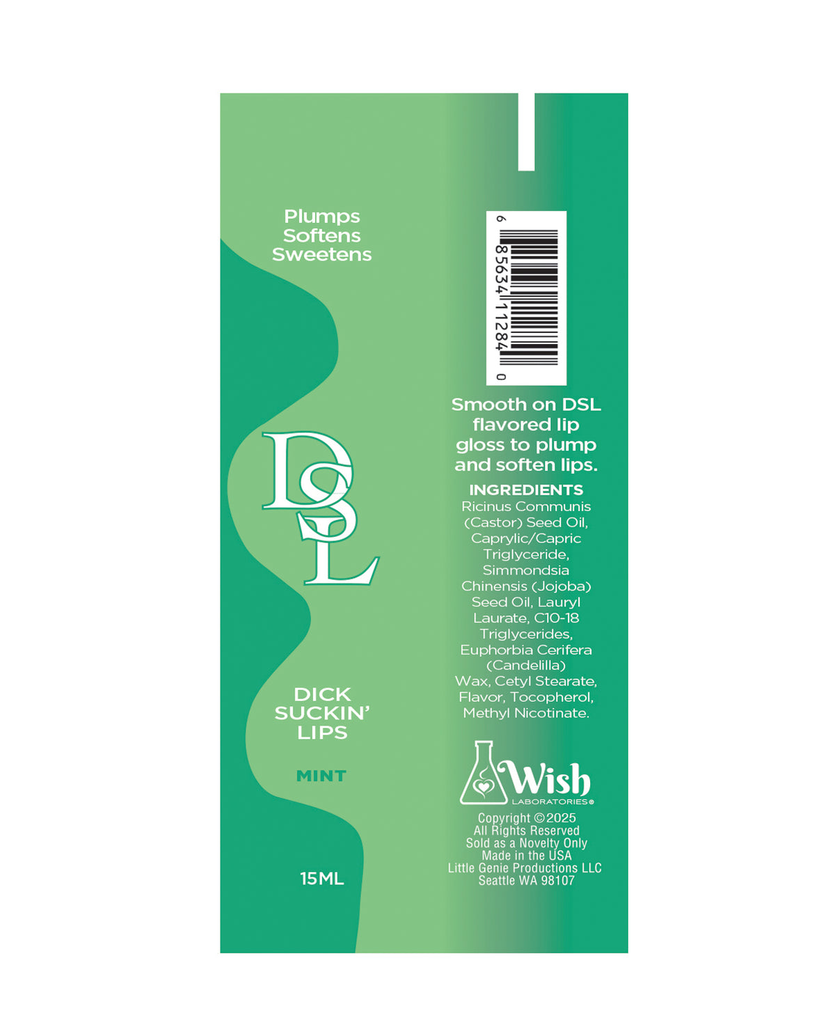Little Genies ディック・サッキング・リップ リッププランピングセラム ミント 15Ml