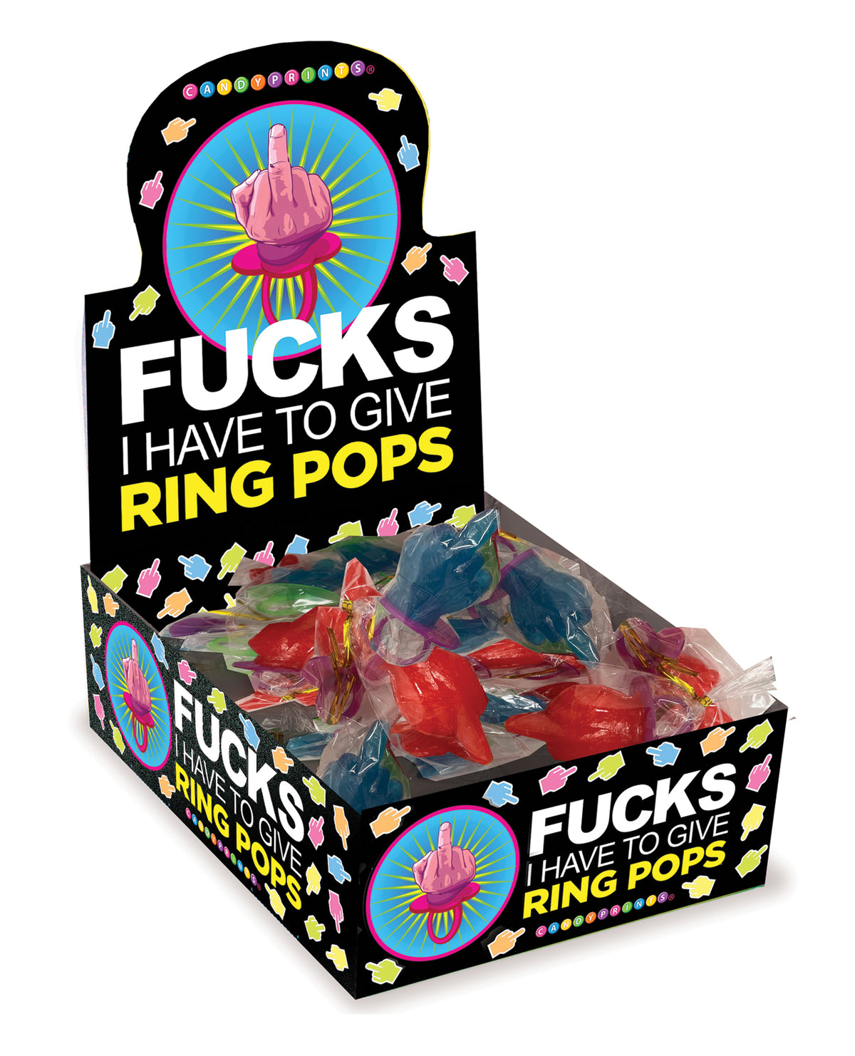 ¡Tengo que regalar piruletas Ring Pop! Paquete de 30, expositor de caramelos, dulces novedosos y divertidos