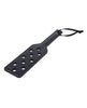 Cargue la imagen en el visor de la galería, Paddle Shadow negro de imitación de cuero para juegos de impacto Sex And Mischief
