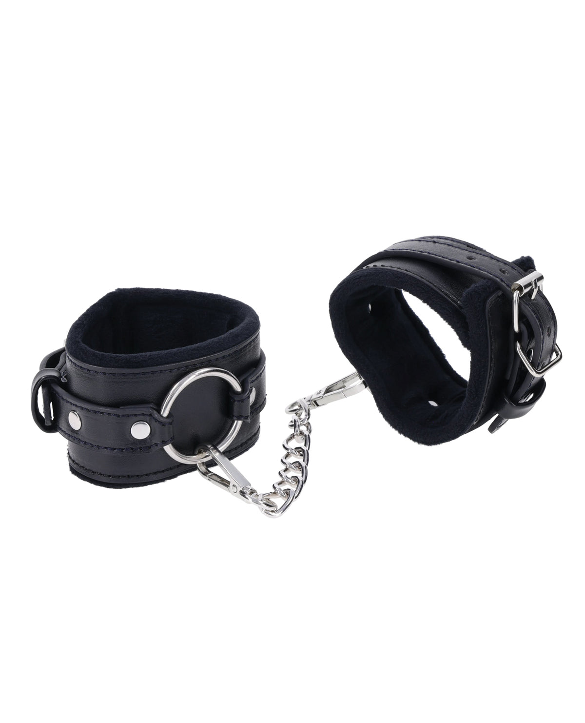 Esposas Shadow de cuero sintético negro premium Sex And Mischief