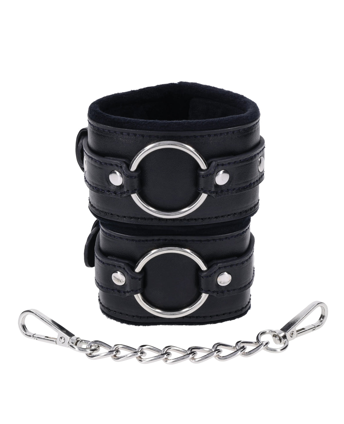 Esposas Shadow de cuero sintético negro premium Sex And Mischief