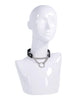 Cargue la imagen en el visor de la galería, Collar de día negro de cuero sintético con herrajes plateados Sex Mischief Shadow
