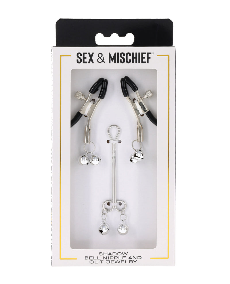 Load image into Gallery viewer, Shadow Bell Adjustable Nipple And Clit Jewelry With Bells
