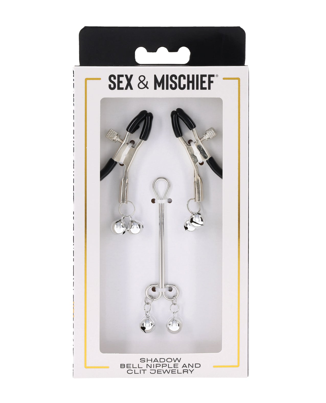 Shadow Bell Adjustable Nipple And Clit Jewelry With Bells