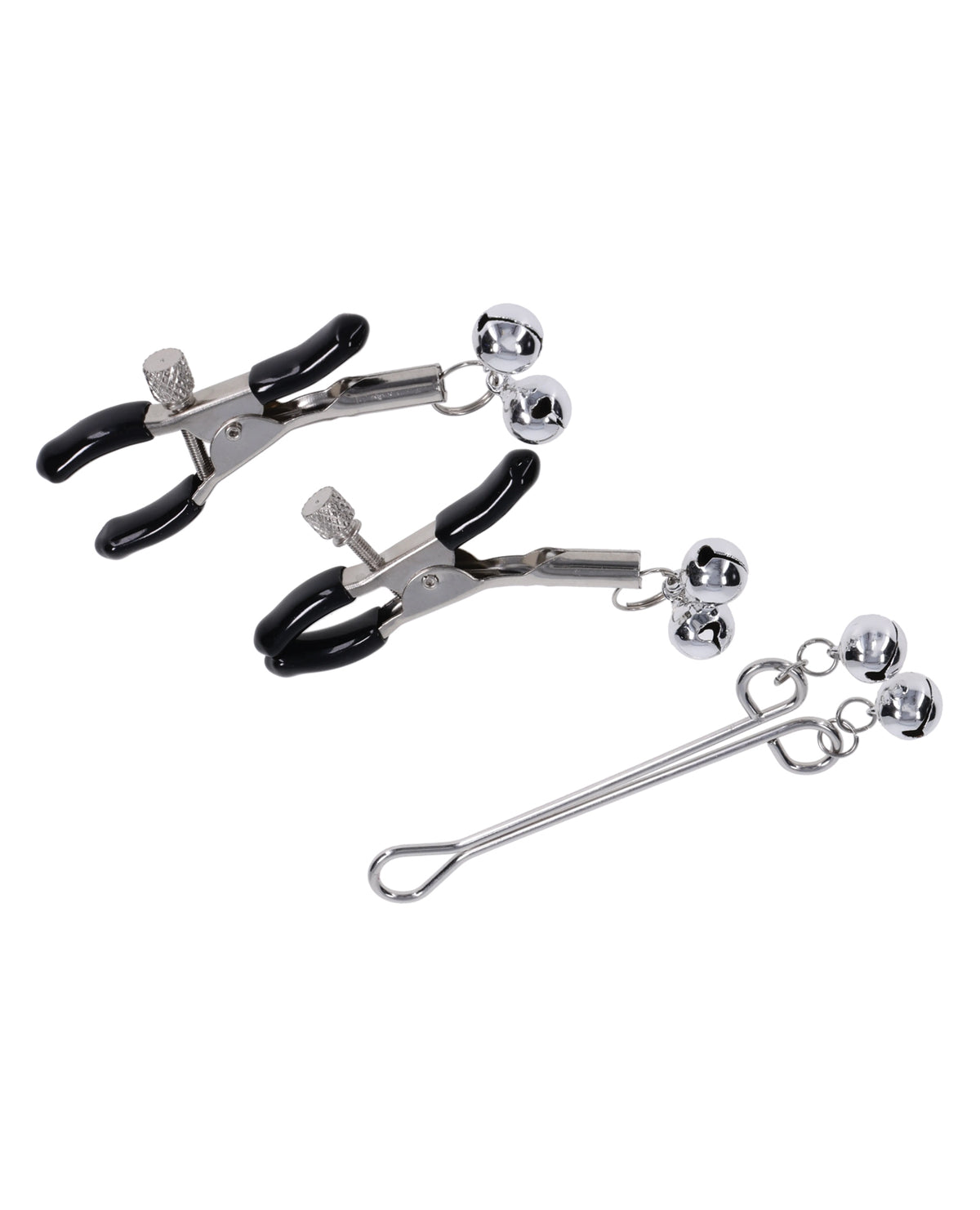 Shadow Bell Adjustable Nipple And Clit Jewelry With Bells