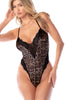 Załaduj obraz do przeglądarki galerii, Damskie koronkowe body Teddy w panterkę do kompletów bielizny
