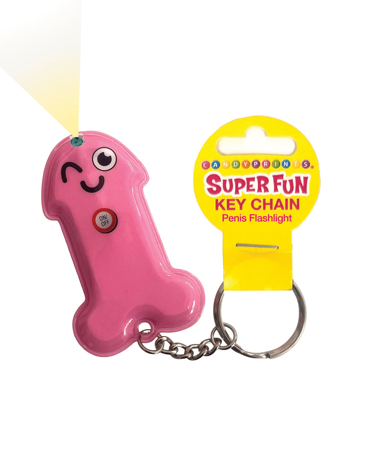 Μπρελόκ-φακός σε σχήμα πέους Super Fun, αστείο παιχνίδι για ενήλικες και δώρο-φάρσα