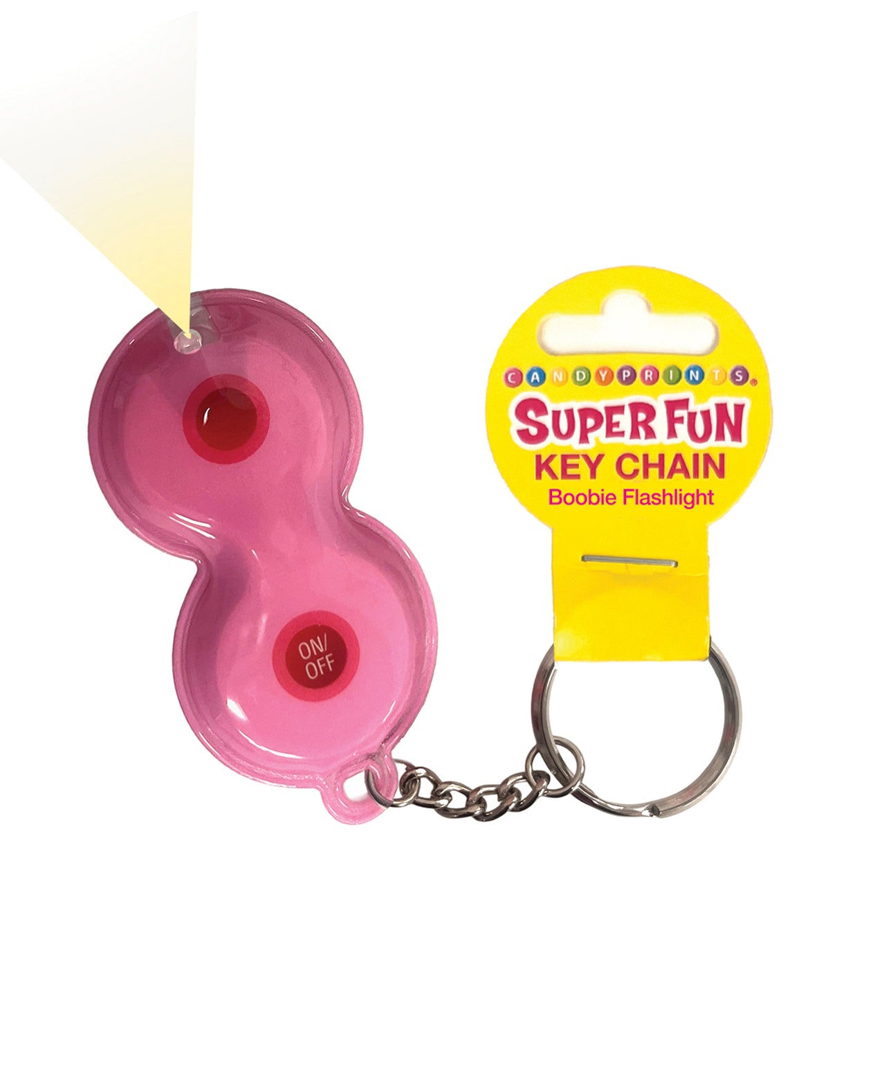 Super Fun Boobie Flashlight Keychain Bottle Opener Novelty Gift