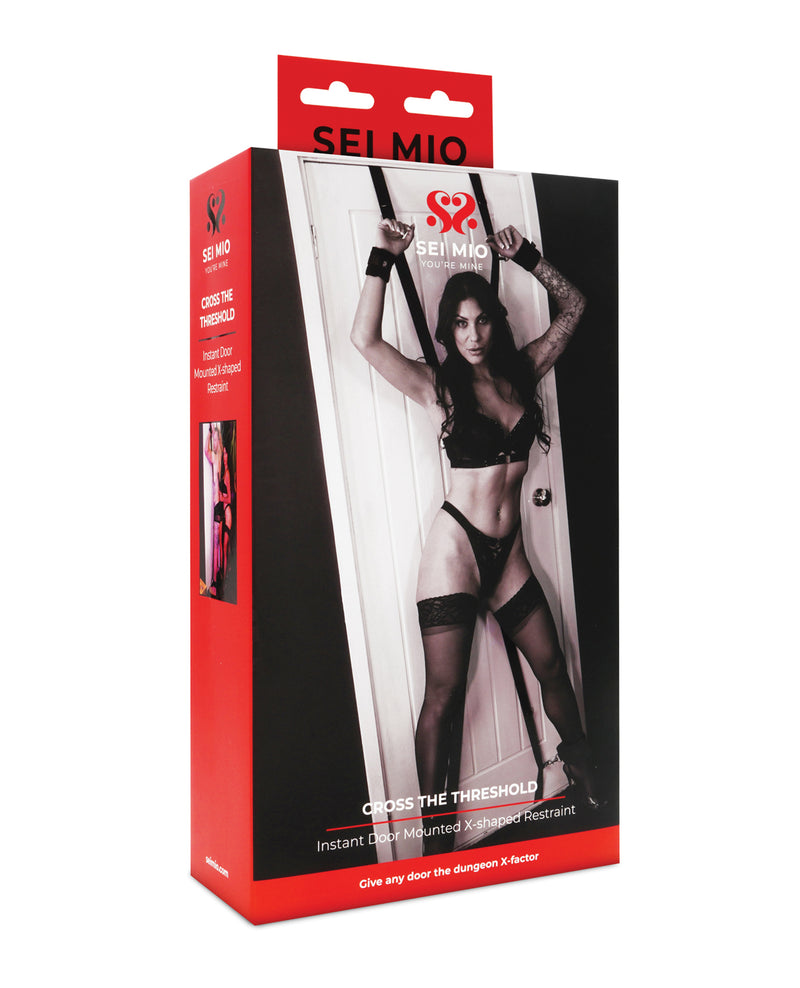 Load image into Gallery viewer, Adjustable Door Bondage Cross System With Secure Restraint Straps

