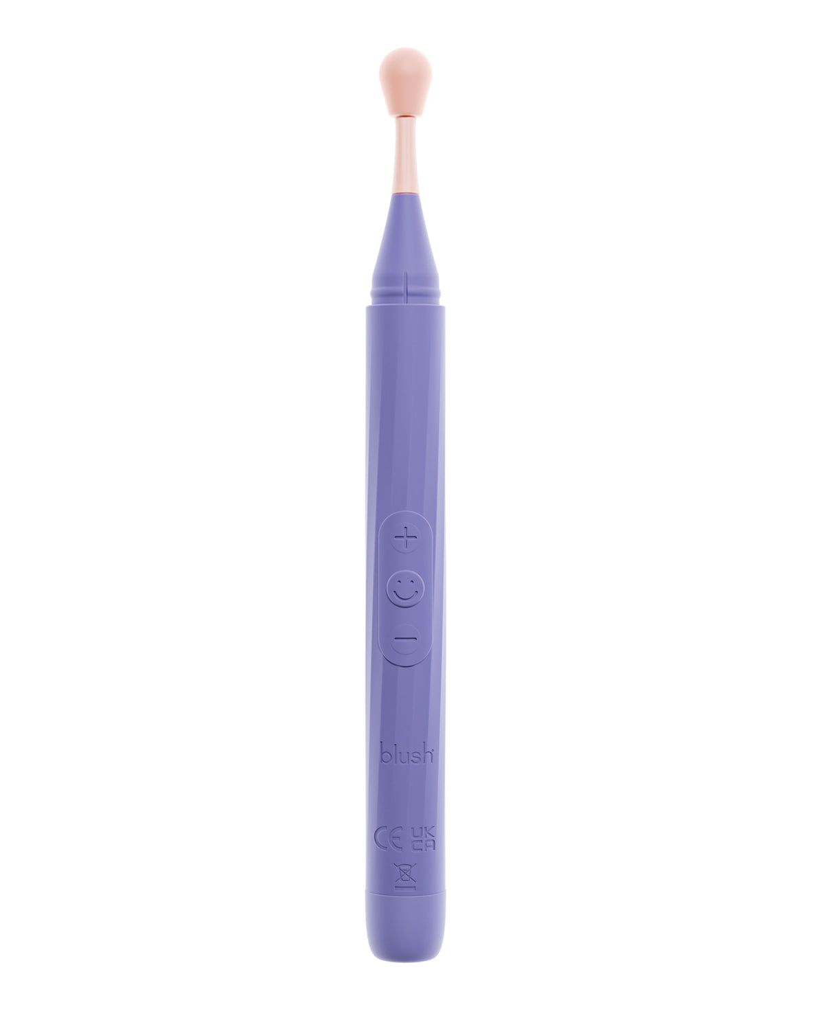 Varita oscilante Blush Juno morada, 10 modos de vibración con 3 accesorios