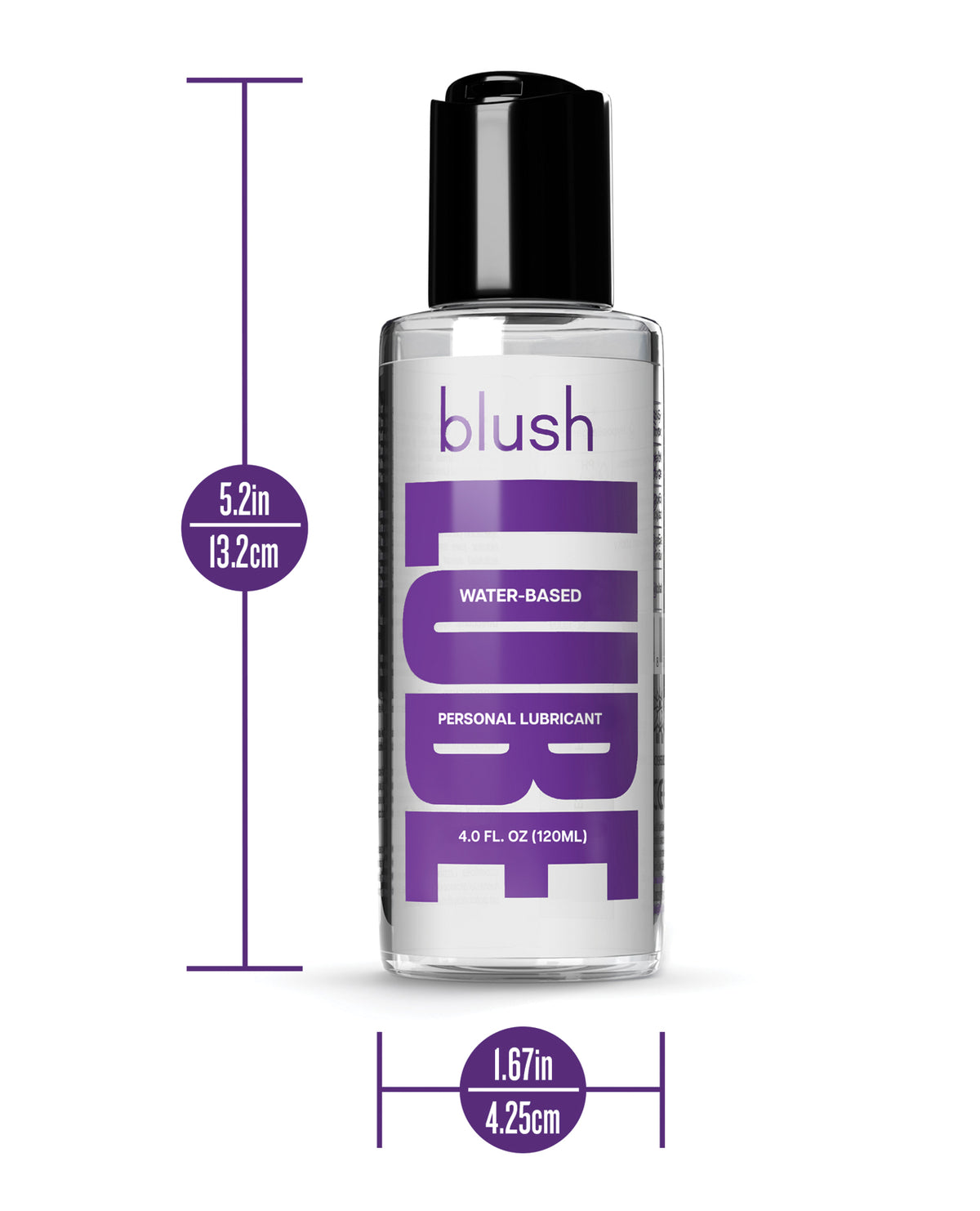 Blush Water Based Personal Lubricant 4 Oz Paraben Free Gentle Formula