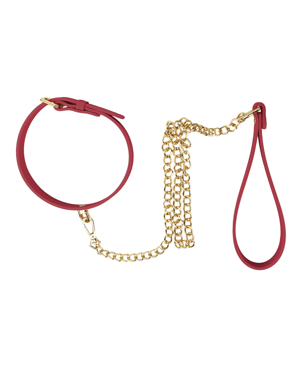 Blush Temptasia Ardor Adjustable Silicone Collar And Leash Red