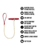 Load image into Gallery viewer, Blush Temptasia Ardor Adjustable Silicone Collar And Leash Red
