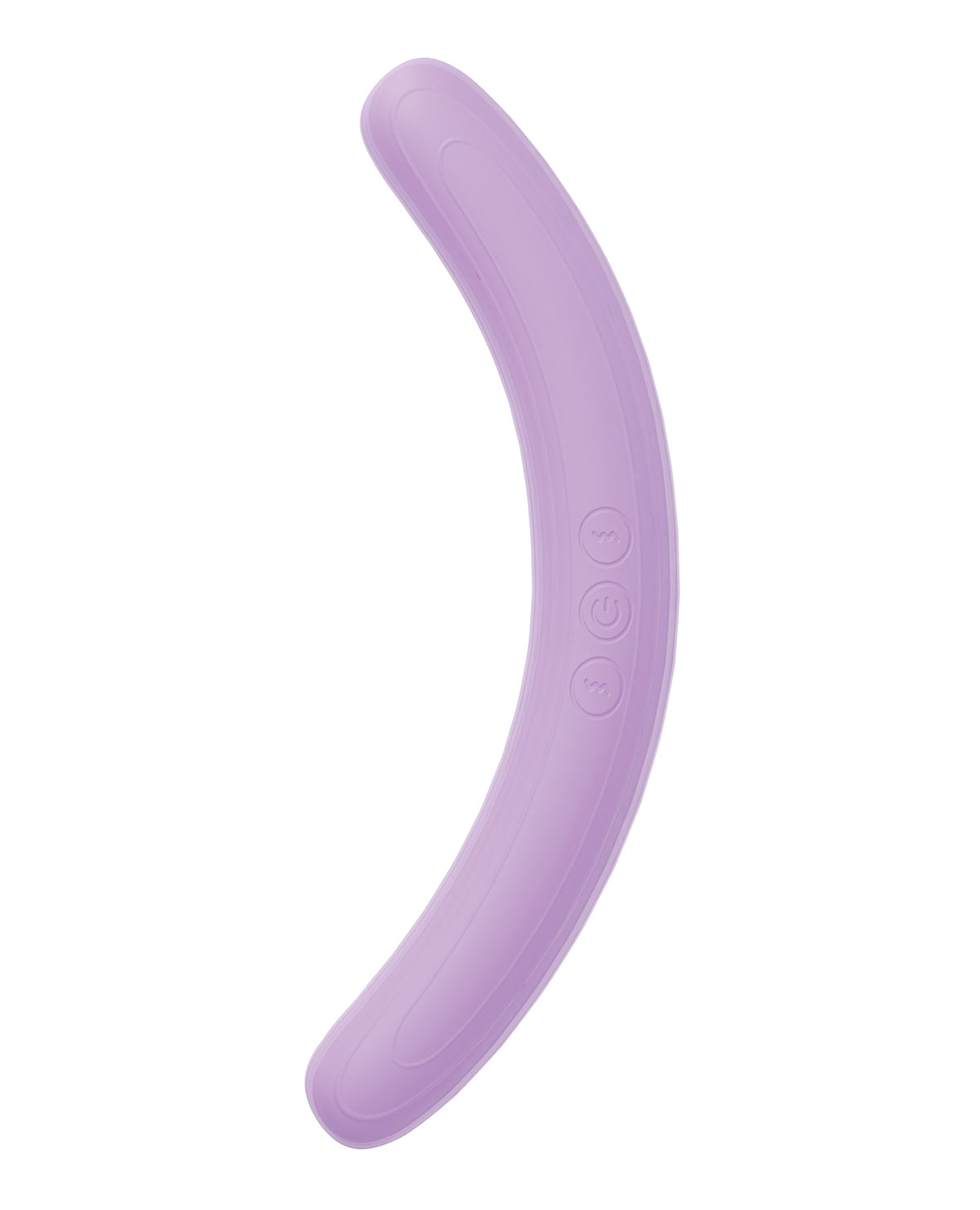 Vibrador de doble extremo Play With Me, morado, doble motor, 10 modos