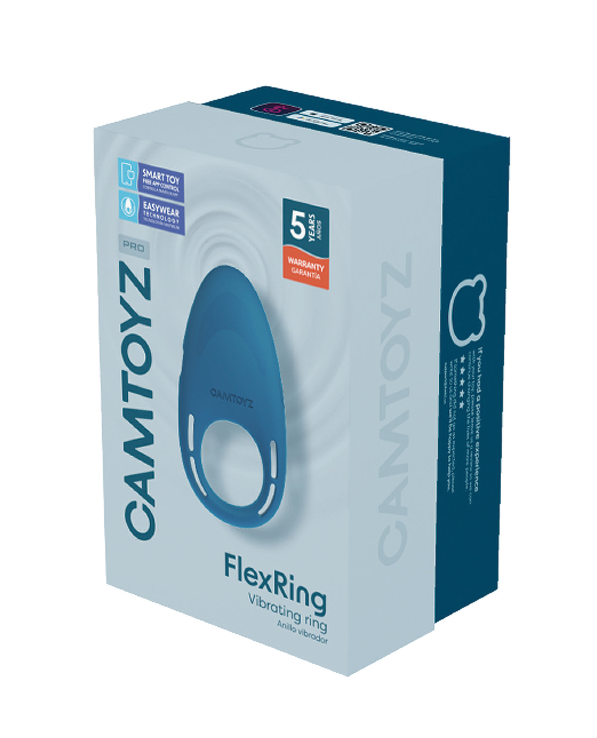 Camtoyz Pro FlexRing verstellbarer vibrierender Penisring, blau
