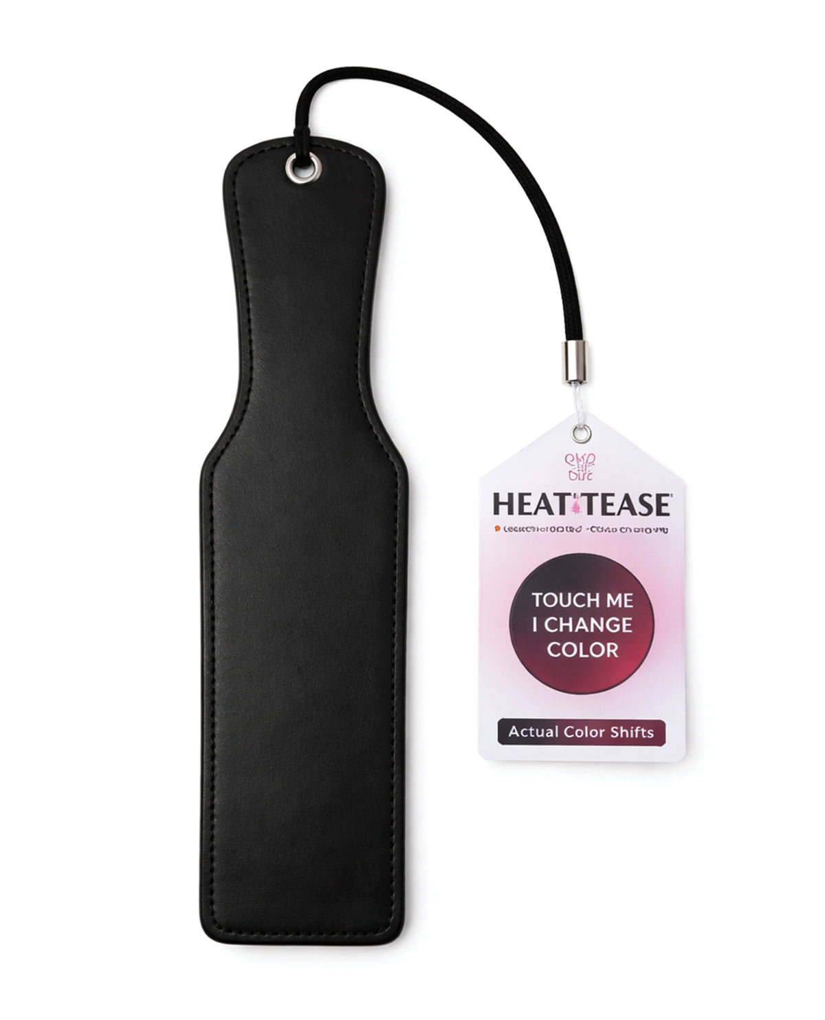 Czarna i różowa łopatka do mieszania napojów Heat Tease zmieniająca kolor