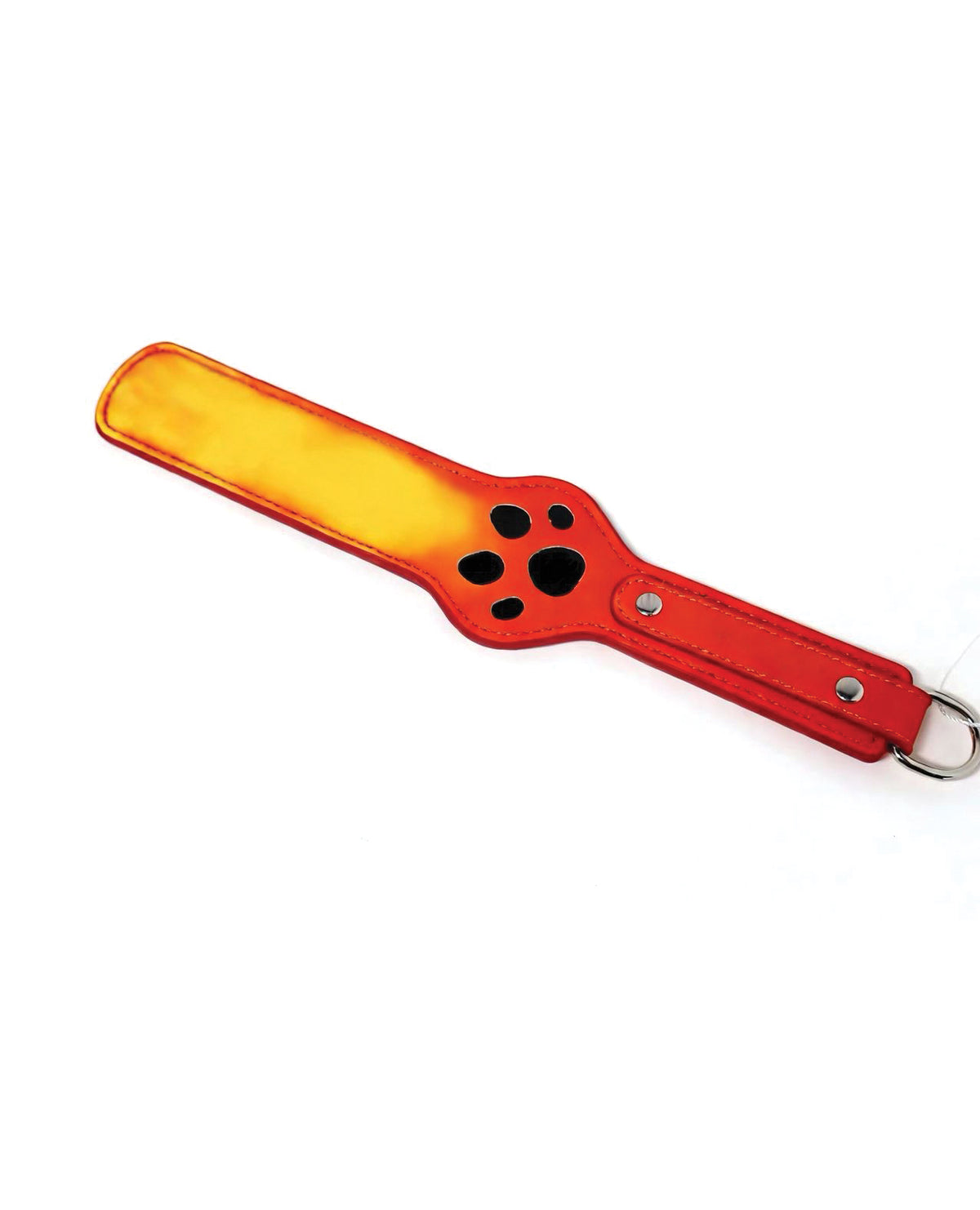 Pala con forma de pata Heat Tease 13 de cuero de PU reactivo al calor, naranja sanguina y amarilla