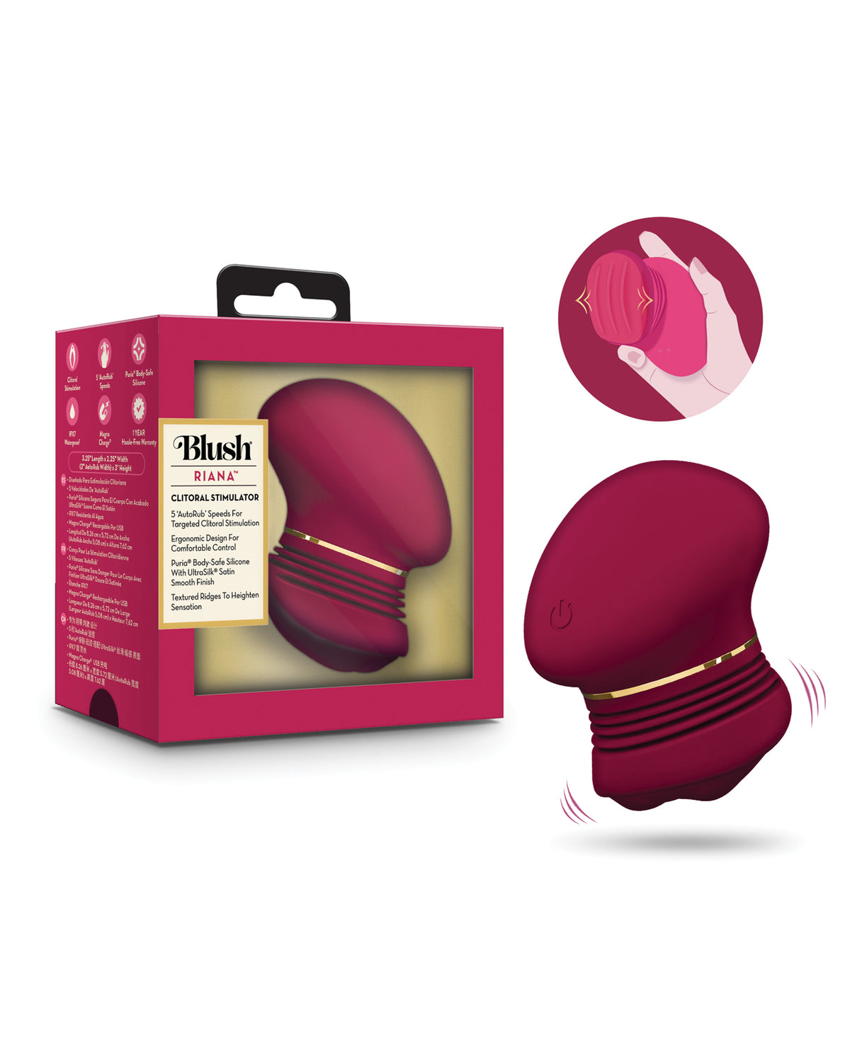 Blush Collection Riana AutoRub Gliding Clitoral Vibrator