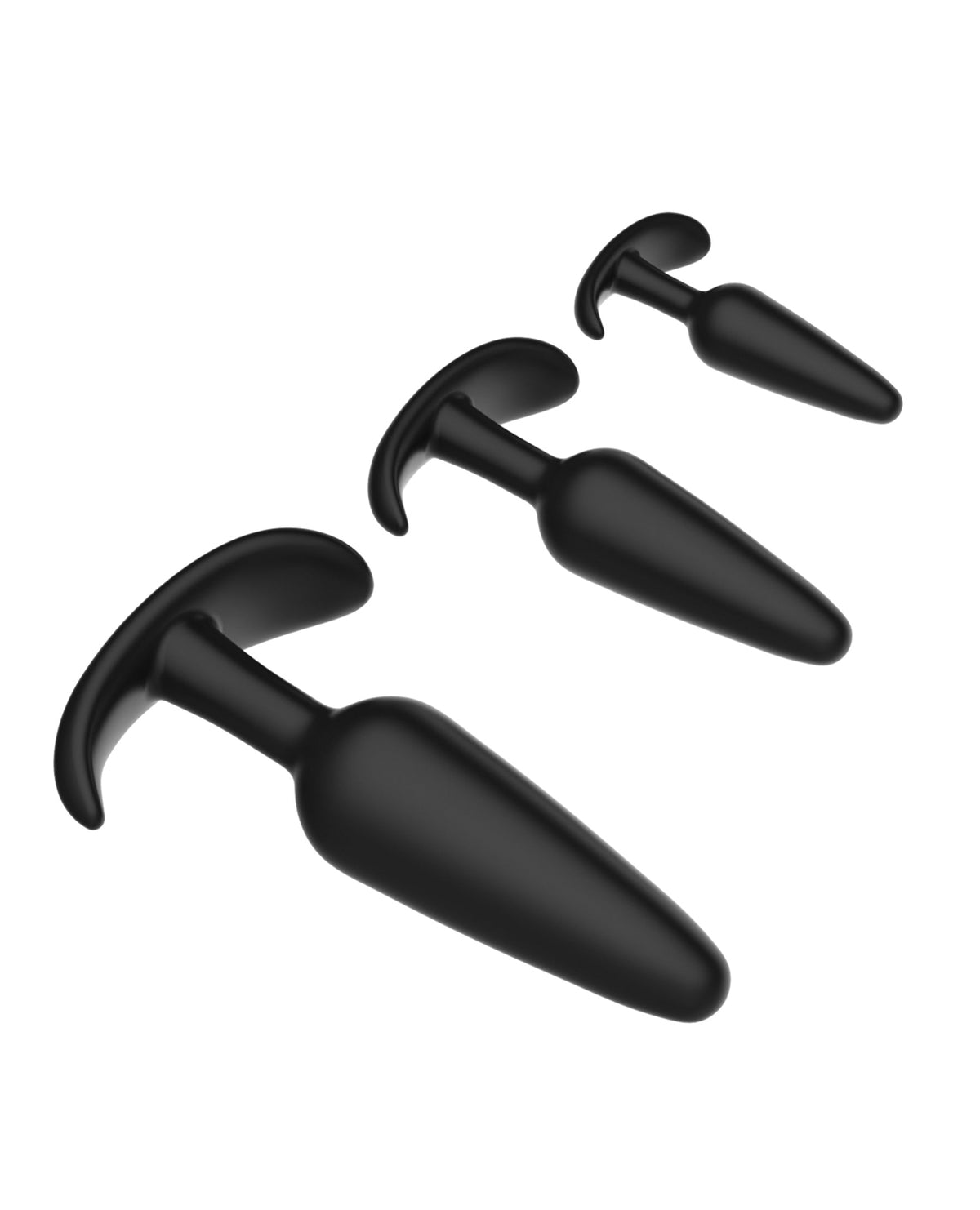 Ensemble de 3 plugs d’entraînement anaux gradués en silicone Curious Level Up