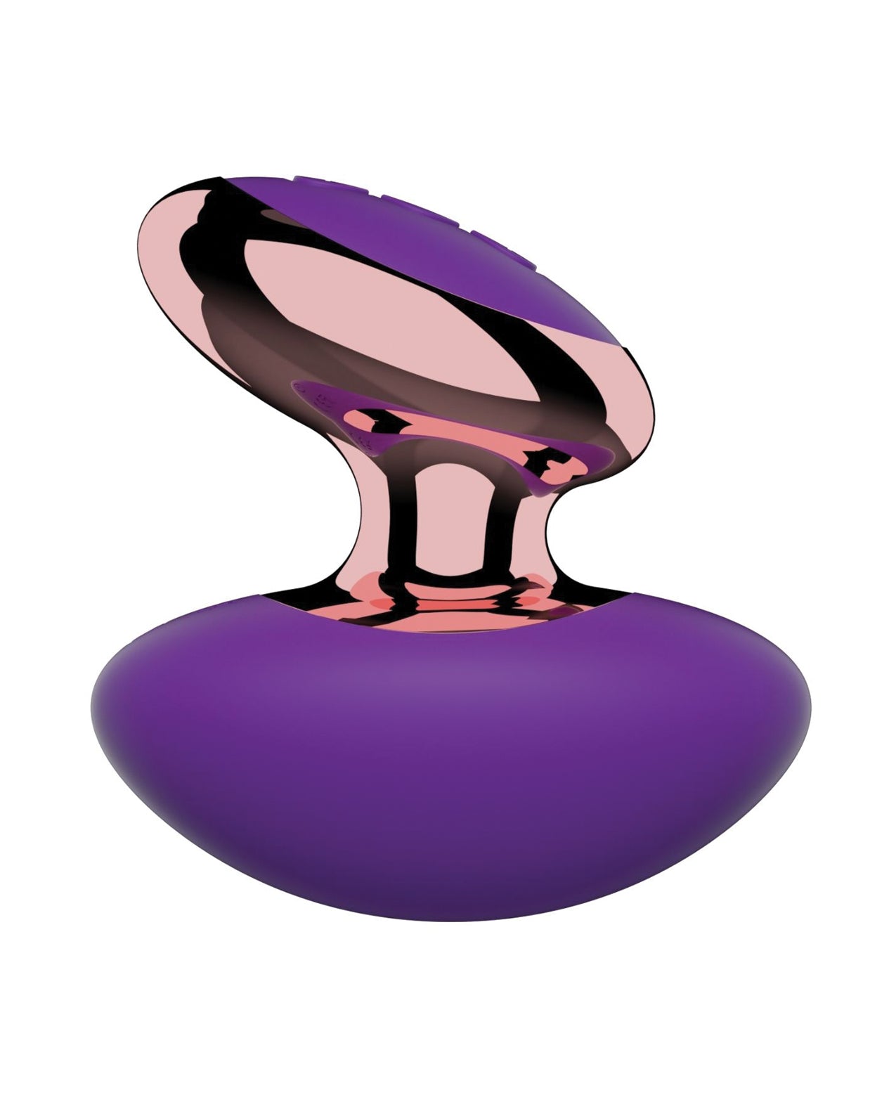 Masajeador vibrador de silicona recargable para la palma Curious Enchantress Purple