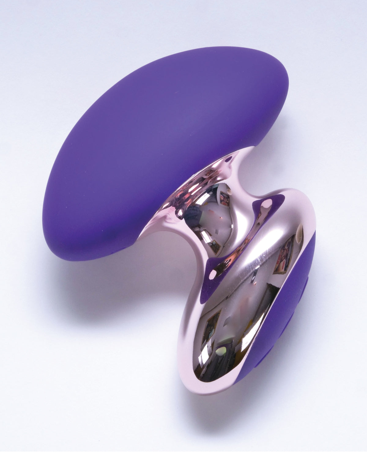 Masajeador vibrador de silicona recargable para la palma Curious Enchantress Purple