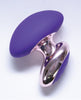 Cargue la imagen en el visor de la galería, Masajeador vibrador de silicona recargable para la palma Curious Enchantress Purple
