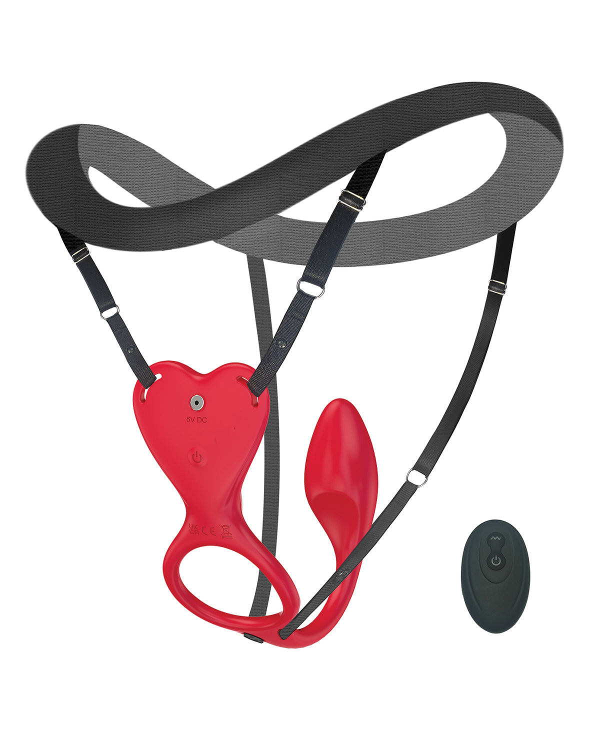 Vibrador portátil para bragas con control remoto y tapón anal doble para parejas