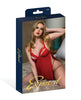 Indlæs billede i gallerifremviser, Rush babydoll-lingerisæt i blonder og mesh med justerbare stropper og g-streng
