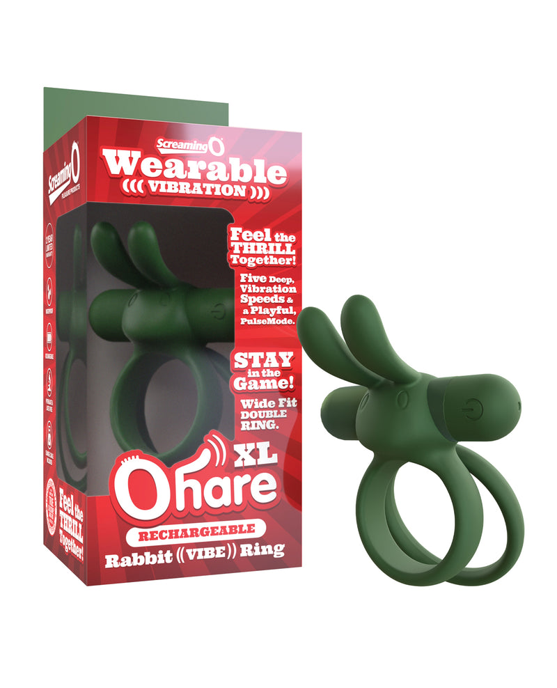 Cargue la imagen en el visor de la galería, Screaming O Ohare XL vibrador recargable de silicona profunda verde
