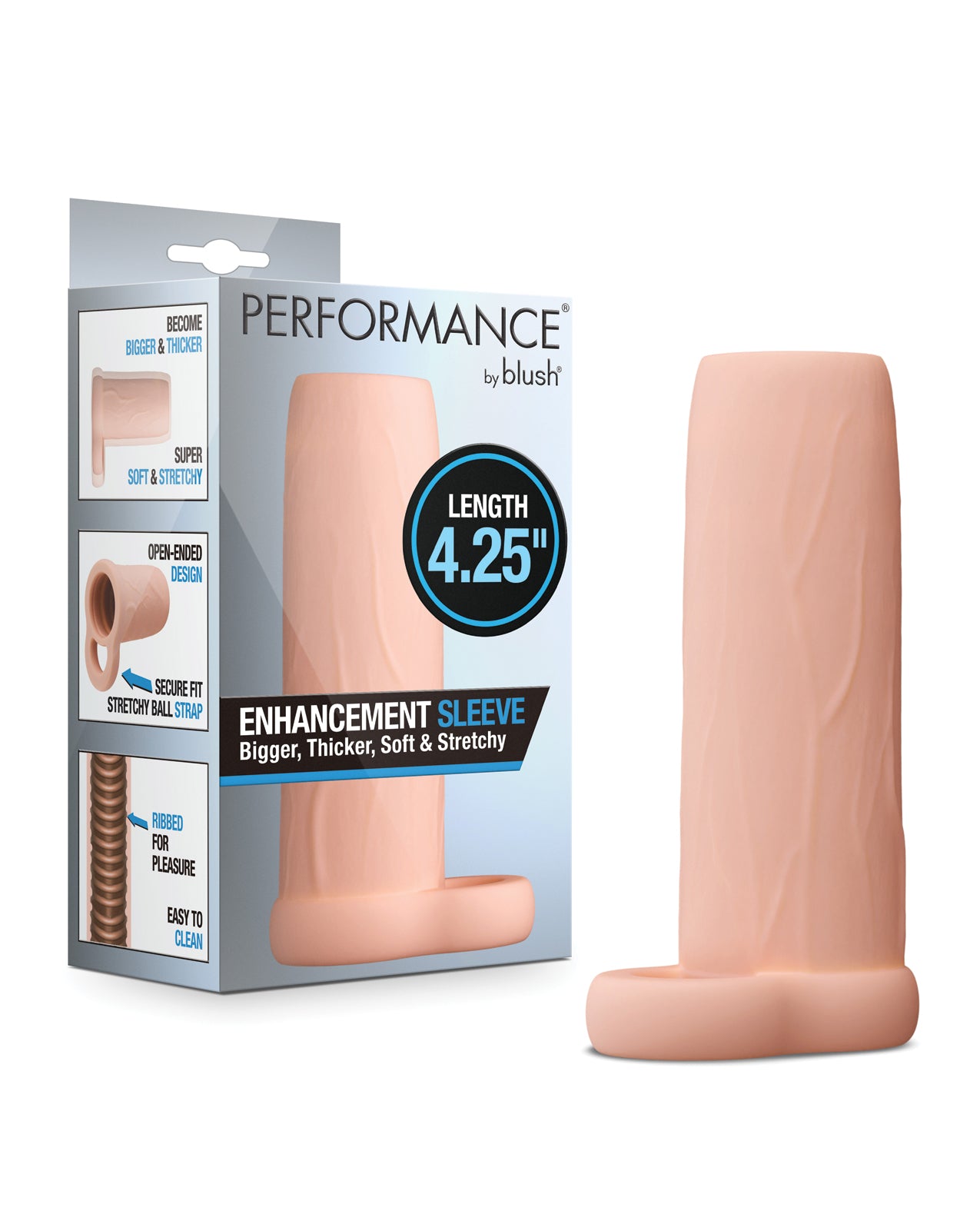 Blush Penis-Vergrößerungshülle, 4.25 Inch