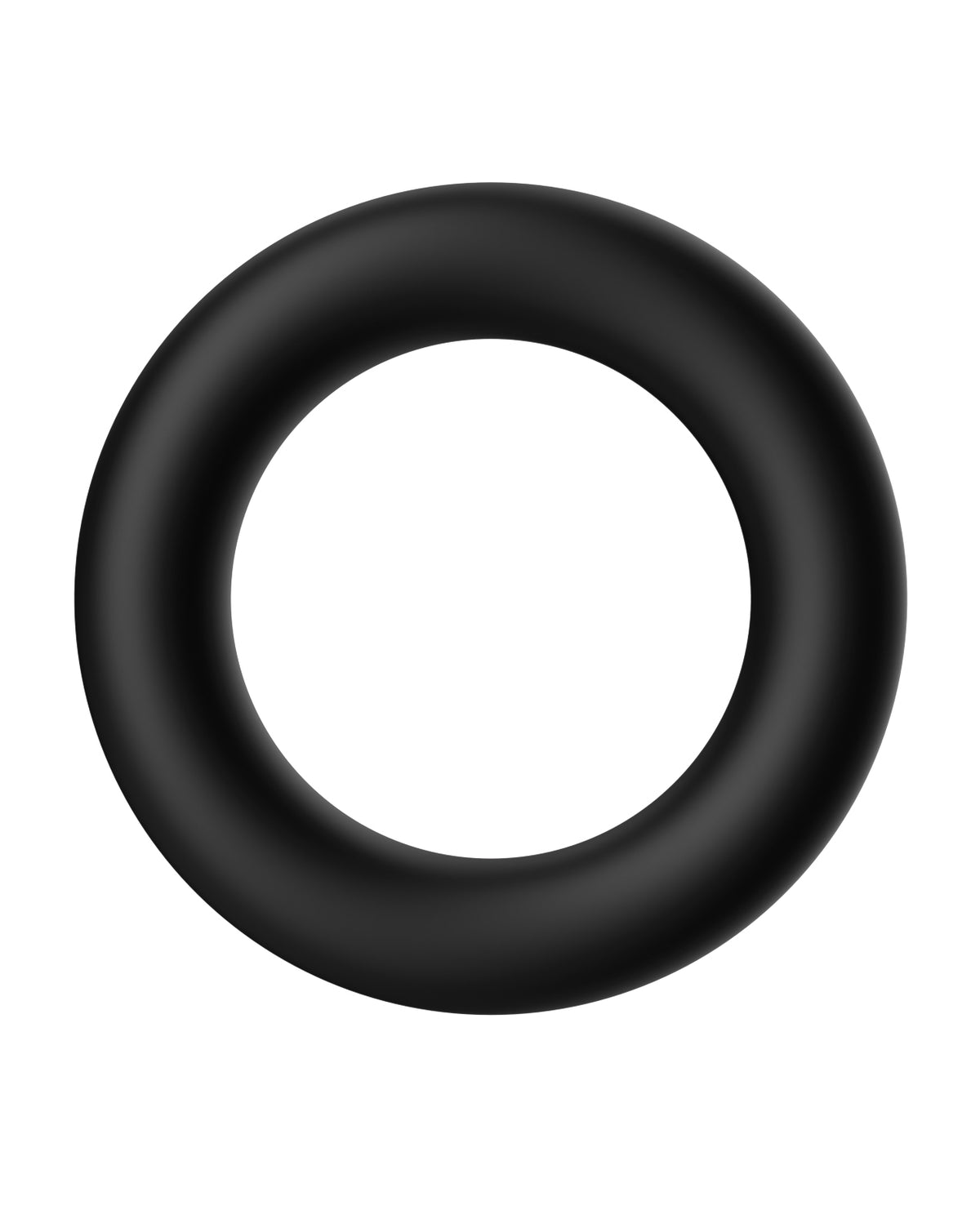 Forto Trio Set aus ultr weichen Silikon-Penisringen, schwarz, verstellbar