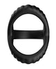 Load image into Gallery viewer, Forto Tri Cock And Ball Ring Black Firming Stamina Enhancement
