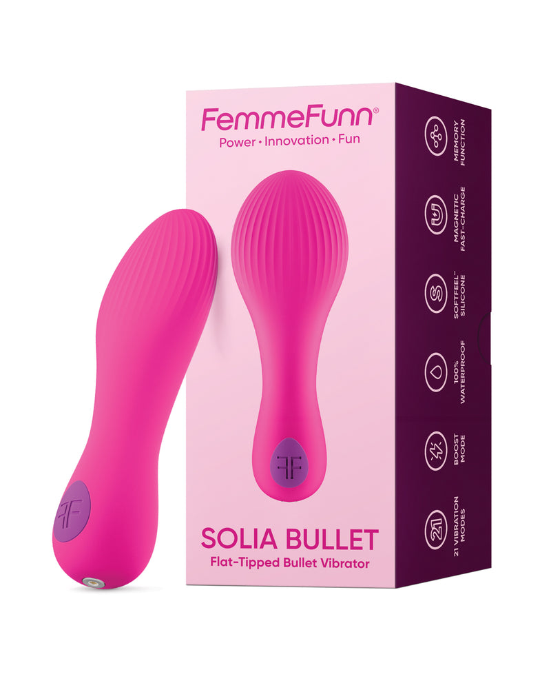 Cargue la imagen en el visor de la galería, Vibrador bala Femme Funn Solia rosa con 21 modos de vibración
