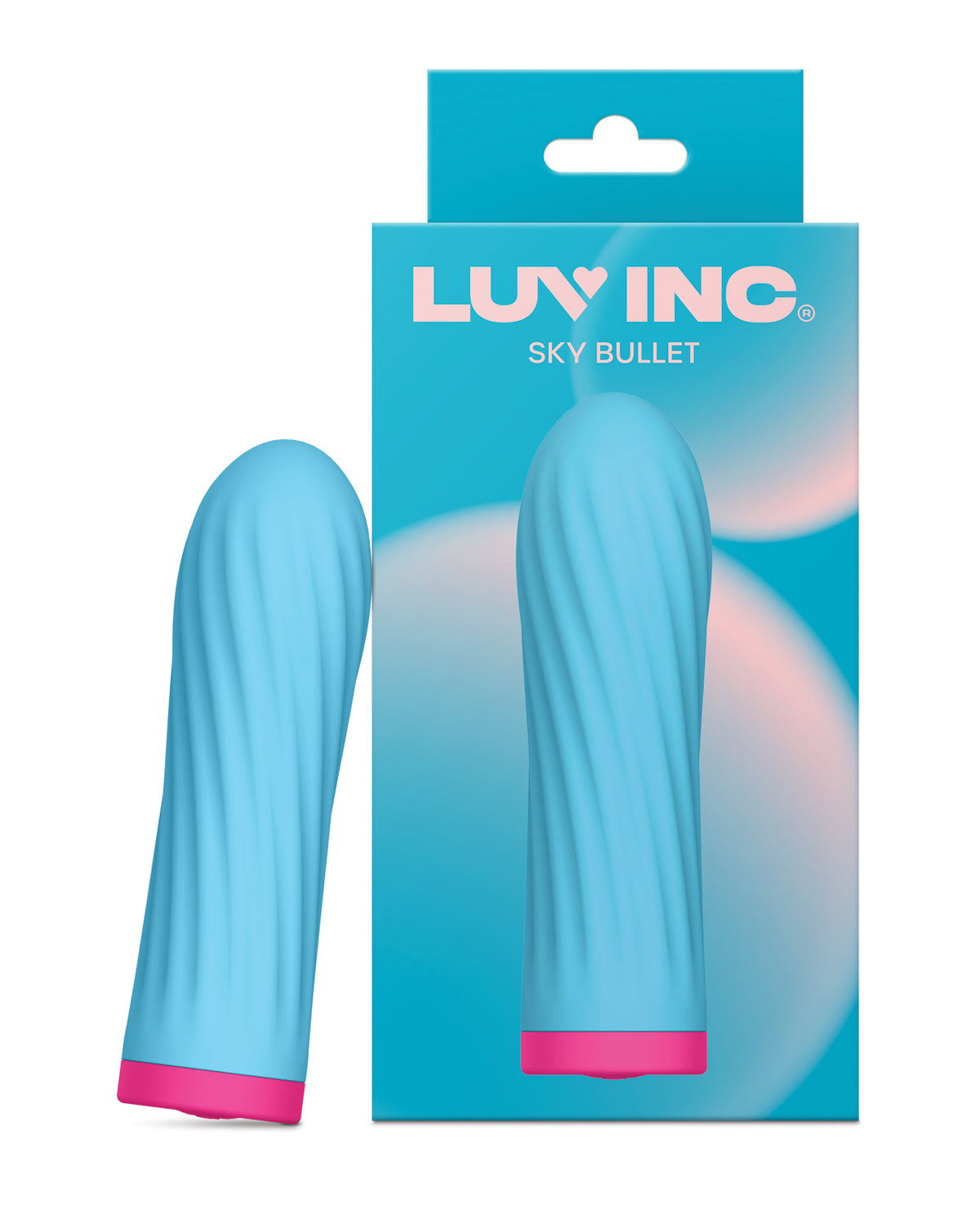 Luv Inc Sky Bullet Vibrator 10 Vibration Modes Compact Personal Massager Blue