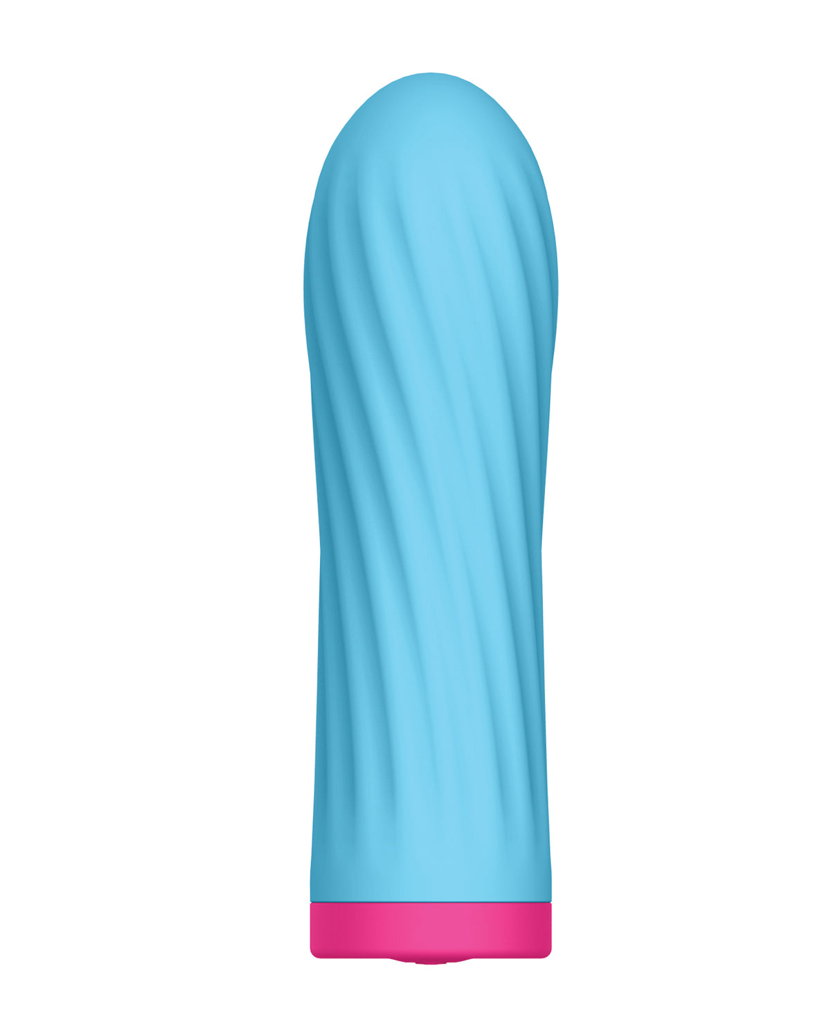 Vibrador bala Luv Inc Sky con 10 modos de vibración, masajeador personal compacto, azul
