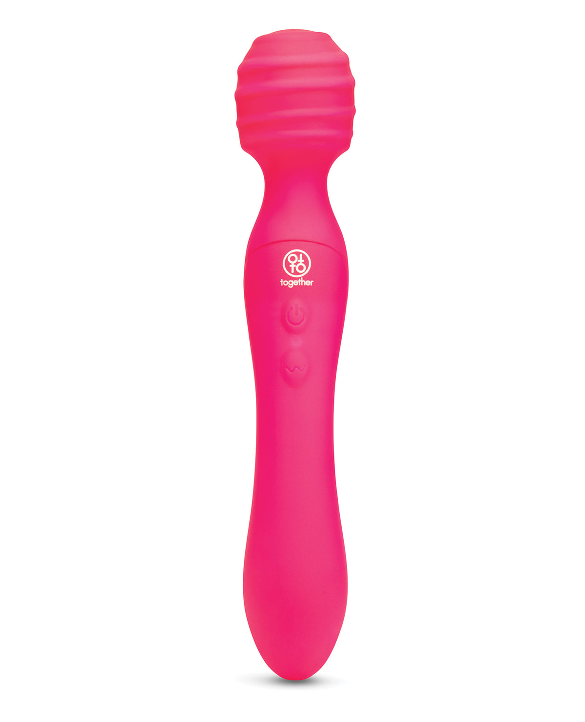 Vibrador de estimulación triple Together Tri Delight, con varita de doble extremo y conejo