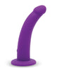 Carica l'immagine nel visualizzatore Galleria, Dildo curvo vibrante in silicone Together Tilt da 6.5 Inch con imbracatura
