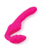 Cargue la imagen en el visor de la galería, Vibrador de silicona sin tirantes con control remoto para parejas y eje flexible
